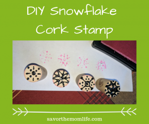 DIY Snowflake Cork Stamp 
