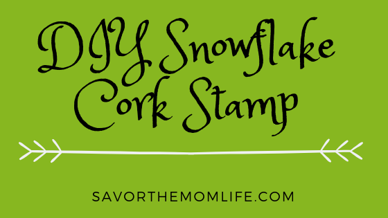 DIY Snowflake Cork Stamp Title
