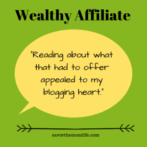"Reading about what that had to offer appealed to my blogging heart." How to start a mom blog. 