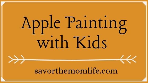 Apple Painting with Kids