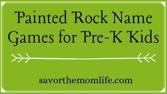 Painted Rock Name Games for Pre-K Kids
