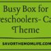 Busy Box for Preschoolers- Cars Theme