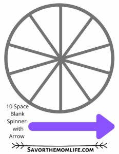 10 Space Blank Spinner 