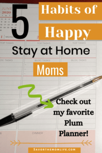 5 Habits of Happy Stay at Home Moms