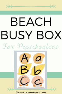 Beach Busy Box for Preschoolers 