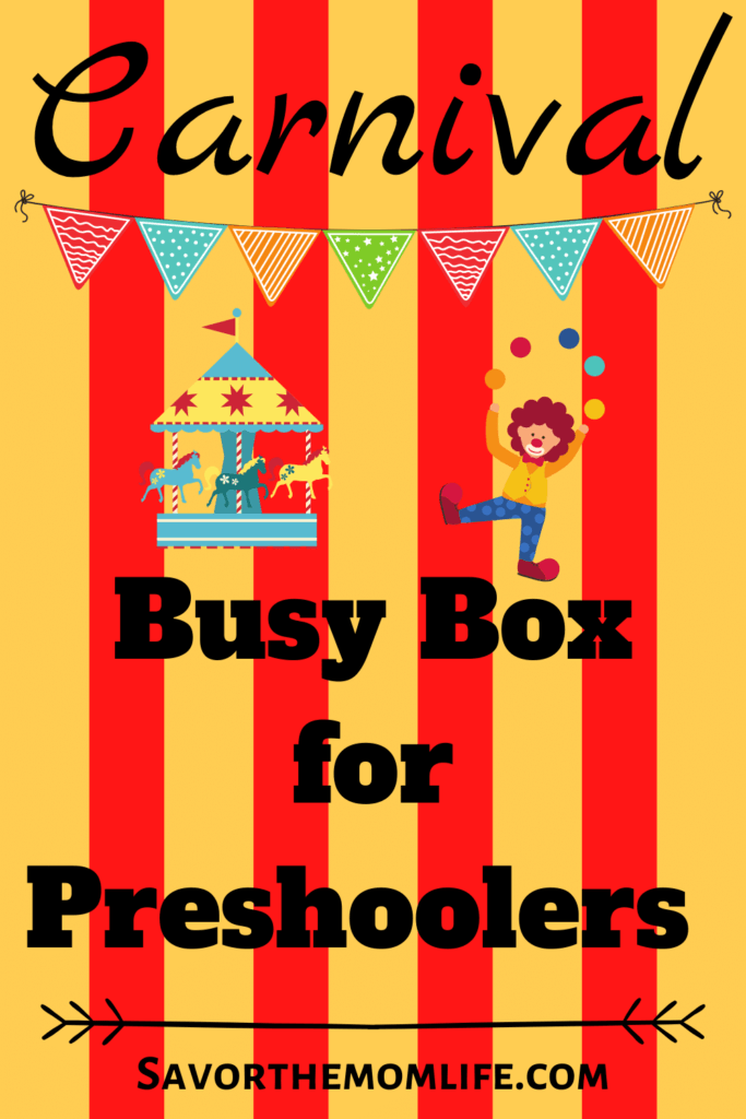 Carnival Busy Box for Preschoolers
