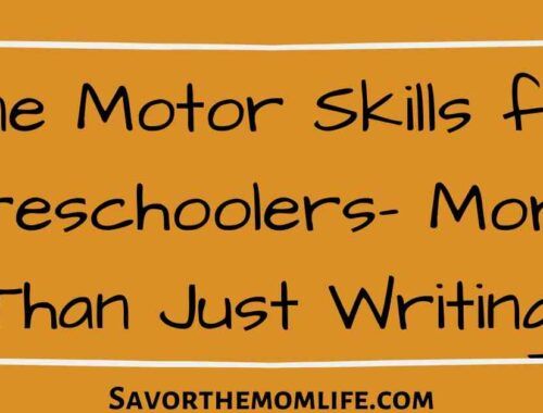 Fine Motor Skills for Preschoolers- More than Just Writing