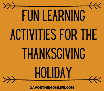 Fun Learning Activities for the Thanksgiving Holiday