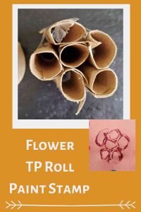 Flower TP Roll Paint Stamp