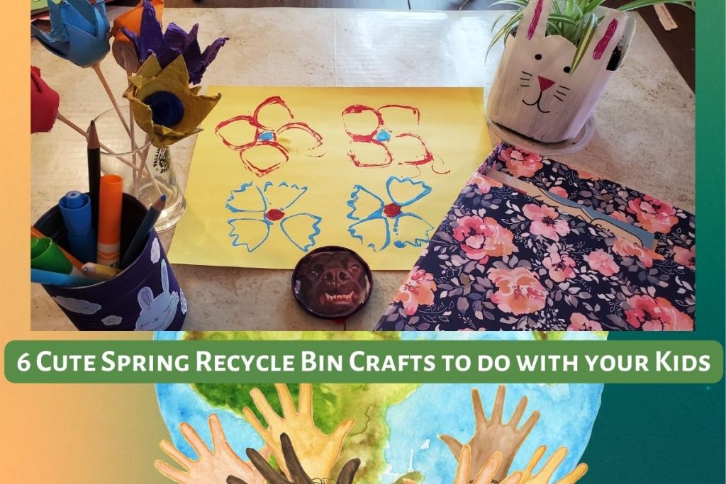 6 Cute Spring Recycle Bin Crafts to do with your Kids